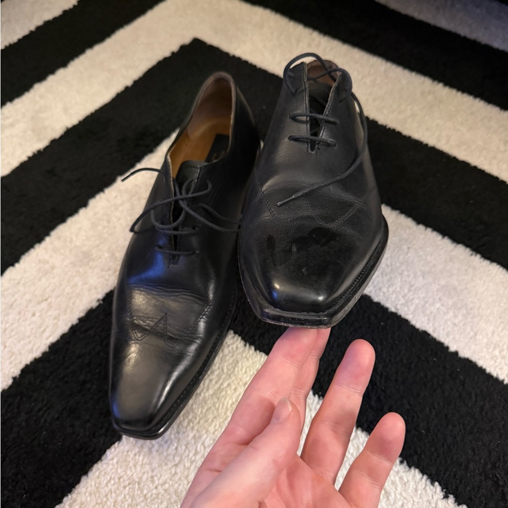 To Boot New York Men’s Black Leather Shoes - Size 10 - Picture 2 of 9